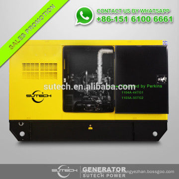 Generador diesel silencioso del tipo 50kw con el motor 1104A-44TG1 / 1103A-33TG2 de Perkin